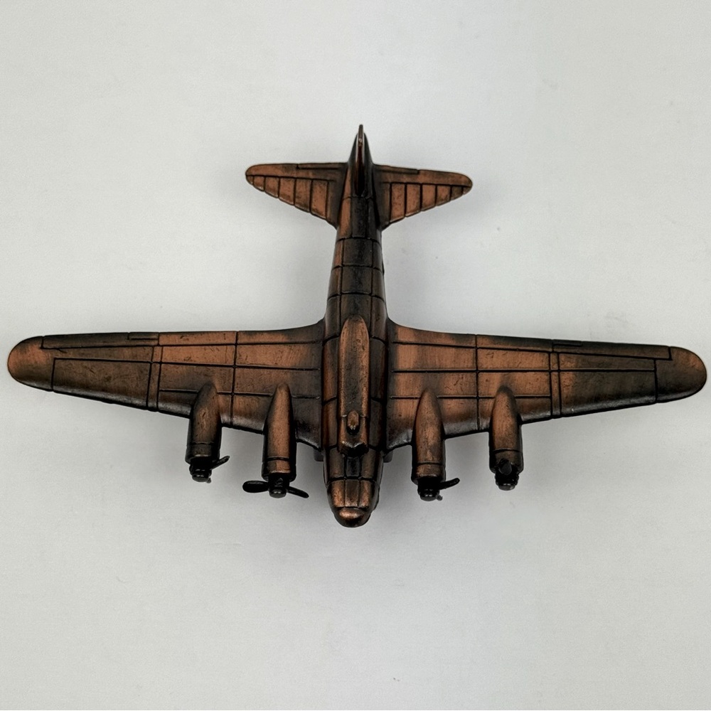 Die Cast Miniature Antique Finish B17 Bomber Flying Fortress. Pencil Sharpener.